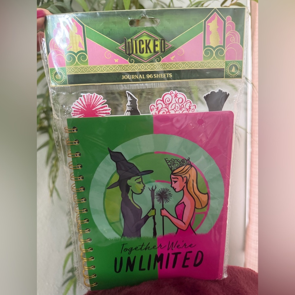 WICKED “Together We're Unlimited" Spiral Journal - GLENDA and ELPHABA